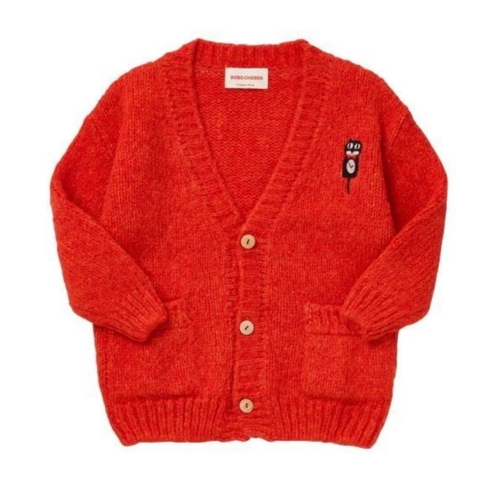 Bobo Choses Cat O’Clock Cardigan 2-3Y